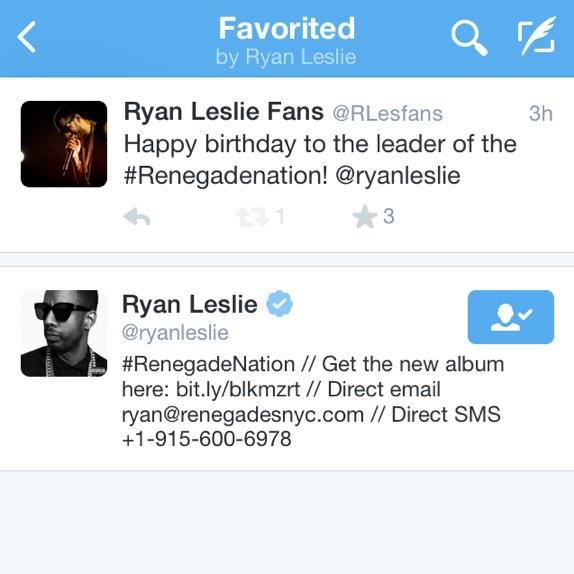 Everybody wish Ryan Leslie a HAPPY BIRTHDAY!  