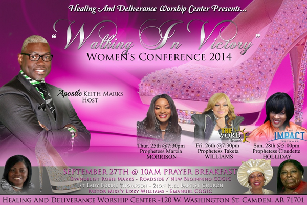 ProphtessMarcia's tweet photo. Camden, AR! Get ready4 #GLORYTakeover! Meet us TONIGHT 730pm @ Walking In Victory Women's Conf.w/Apostle Keith Marks! http://t.co/hGsgutVcLd