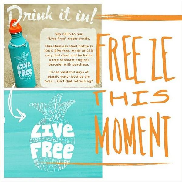 New limited edition #puravidabracelets water bottle!  Use code SMACK10 to save 10% off all orders.  Only 250 avail