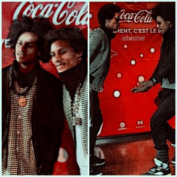 LesTwinsEri's tweet image. Dancing with Coca Cola #lestwins #lestwinsfans #cocacola #Paris #France