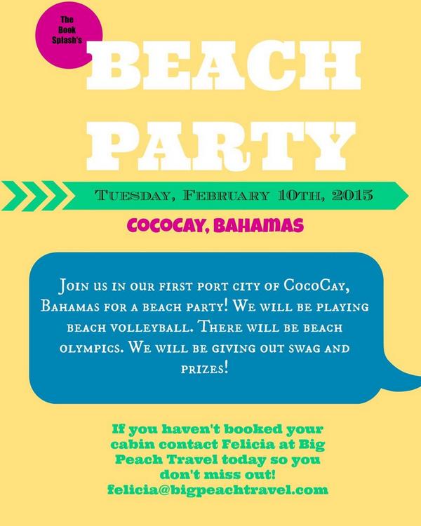 BookSplash's tweet photo. Are you sailing with us on the @BookSplash ??? Check out the fun! Contact @bigpeachtravel ! http://t.co/iy8zNdmHTl
