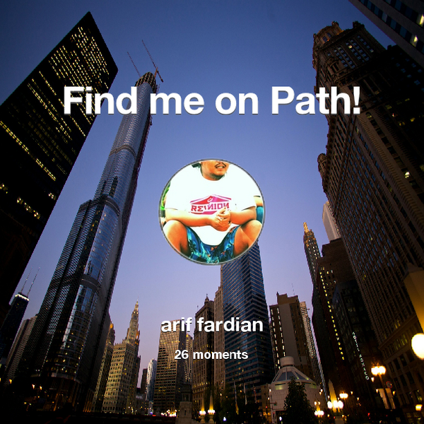 fisherarif's tweet photo. I've shared 26 memories with my friends on #Path - see them now at http://t.co/KoRikGWPG0! #thepersonalnetwork http://t.co/TFAX4vVLwa