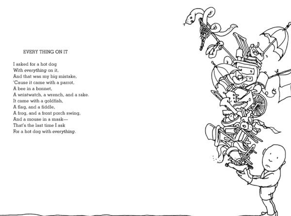 Happy BDay Shel Silverstein. In honor of the late Mr. S (& H is for Hot Dog), hot dog poems! "Everything On It" 