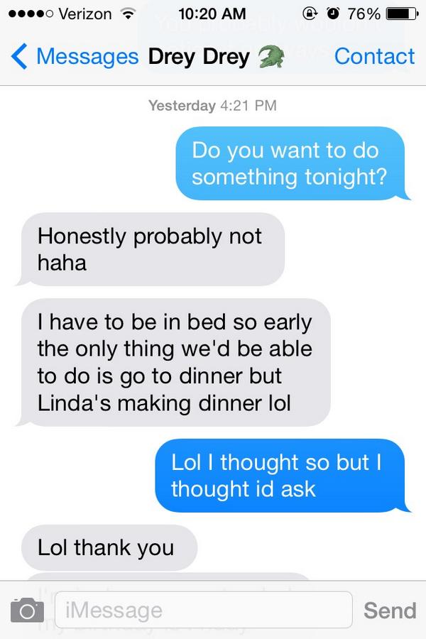 gabbcat's tweet photo. I didn't realize how pathetic this birthday convo was! #grandmas #hbddrey @aud24xo http://t.co/OXftA2Yo0g