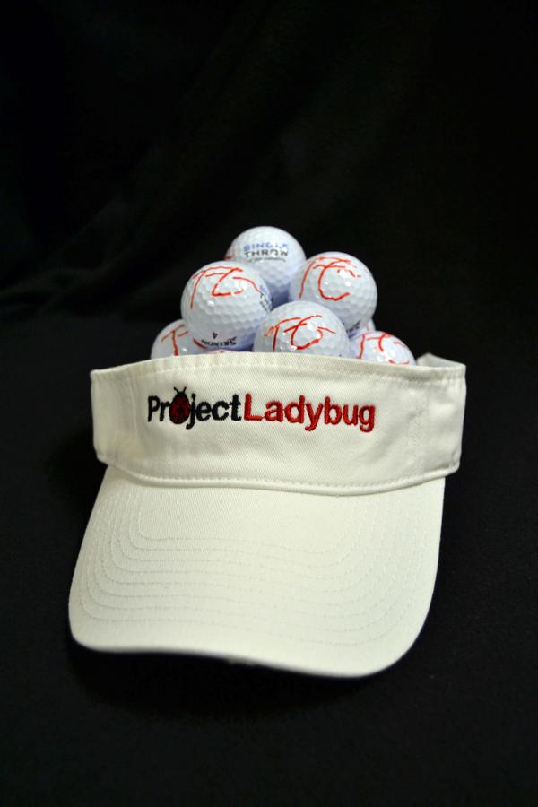 LarryBailin's tweet image. #ProjectLadybug sponsors @TCollinsGolf for #BigBreakInvitational new visor @dinamanzo #ChildhoodCancerAwarenessMonth