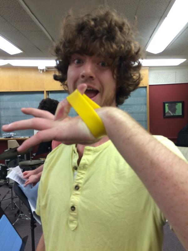 whymanproject's tweet photo. During last night's rehearsal, we discovered Ryan's new talent. http://t.co/IwBImeL9GJ