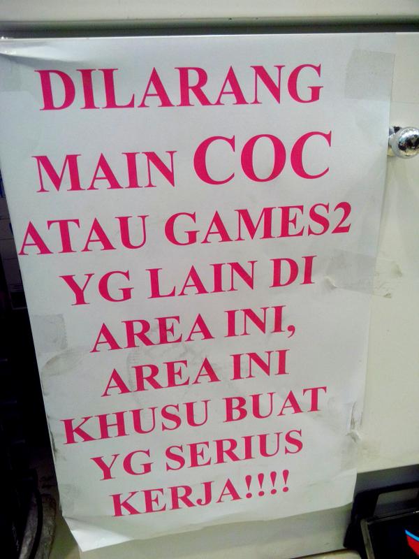 AhmedFromiami's tweet photo. Efek COC sampe kaya gini -,-" http://t.co/5ytGw5Xzln