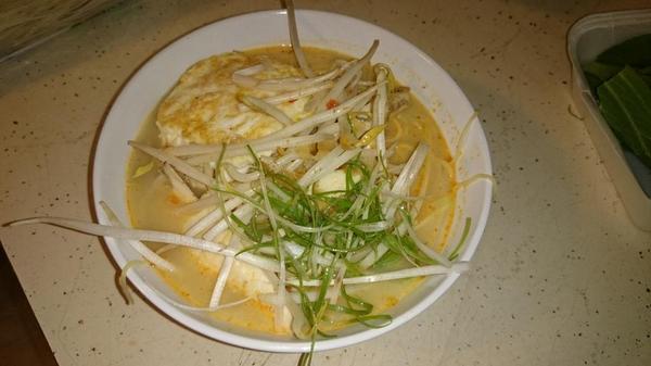 Coconut curry noodle soup