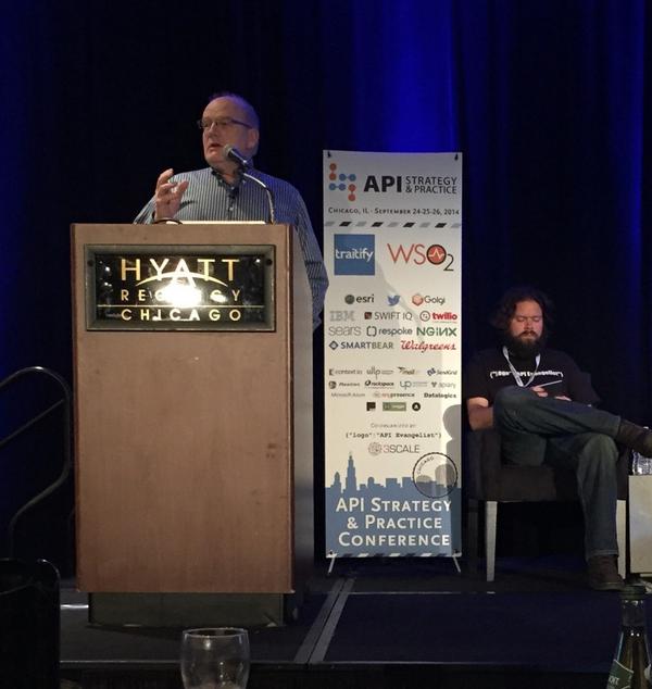 kelflanagan's tweet image. The University API by BYU&apos;s Dr. Phil Windley at #APIStrat