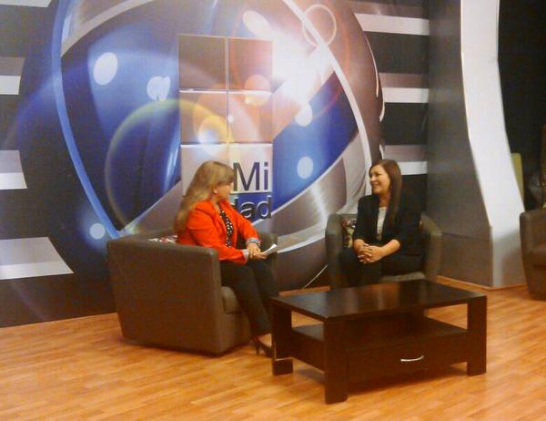 MargaritaSFR's tweet photo. Entrevista  en  @CableCanal_Ags, hablando sobre proyectos de obra y  #FeriaSanPancho2014 que inicia este sábado http://t.co/xiI20EiOPE