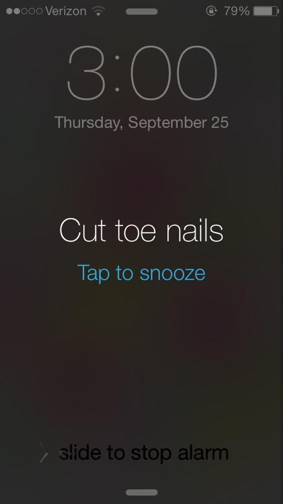 annuhnuh's tweet photo. Officially the weirdest alarm I've ever set. #pointelife http://t.co/Yq6Z7xjAjb