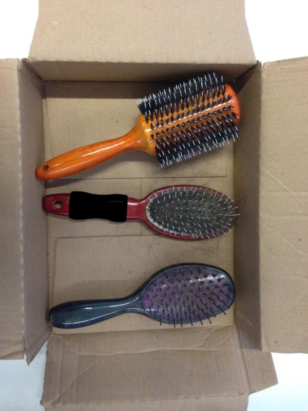 CreepyRobLowe's tweet photo. Found three hairbrushes in my gym's lost and found today. #Jackpot http://t.co/2t3vR9WS2J
