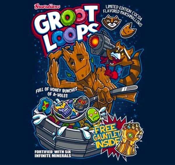 mattyMattspade's tweet image. I want that too @joblocom #Marvel themed breakfast cereals. the free gauntlet inside&apos;s a nice touch haha #GrootLoops