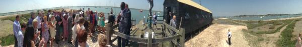 BubblePix's tweet photo. Caroline and Elliott's Island Wedding (West Mersea) | http://t.co/NyBxAggkrJ 360ยบ panoramic #bubblescope http://t.co/eyw6OLdqfU