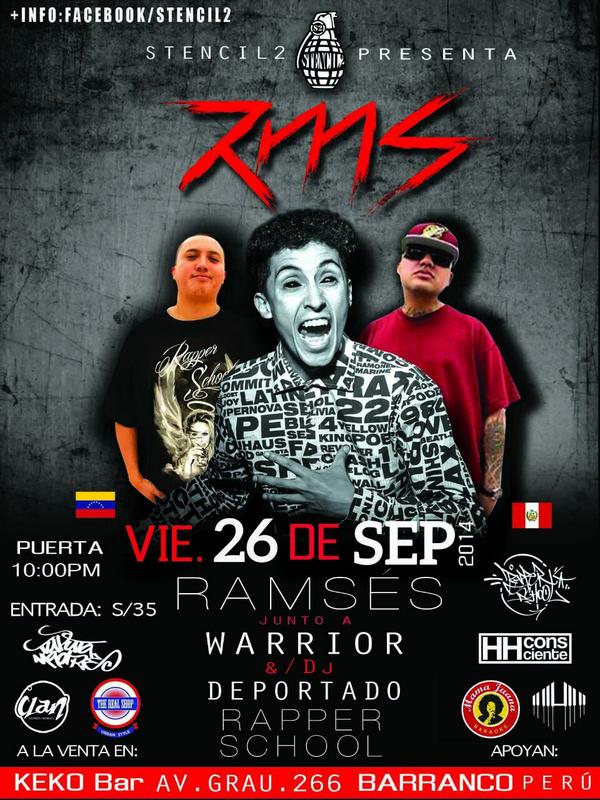 RMSrap's tweet image. Mañana lima arderá un honor compartir con dos grandes hermanos y el 27 la gran batalla  @Warrior_RS
 @DjpJean