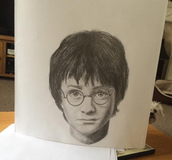 ChloeMayLeah's tweet photo. Harry Potter drawing.. I am now in need of a potter marathon 😛 http://t.co/EDVHhCMMjm