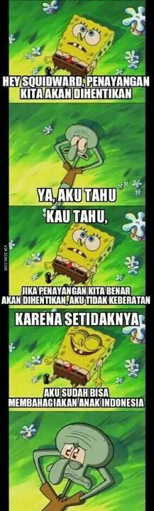 #SaveSpongebob 😢 cc: <a href="/KPI_Pusat/">Komisi Penyiaran Indonesia</a>