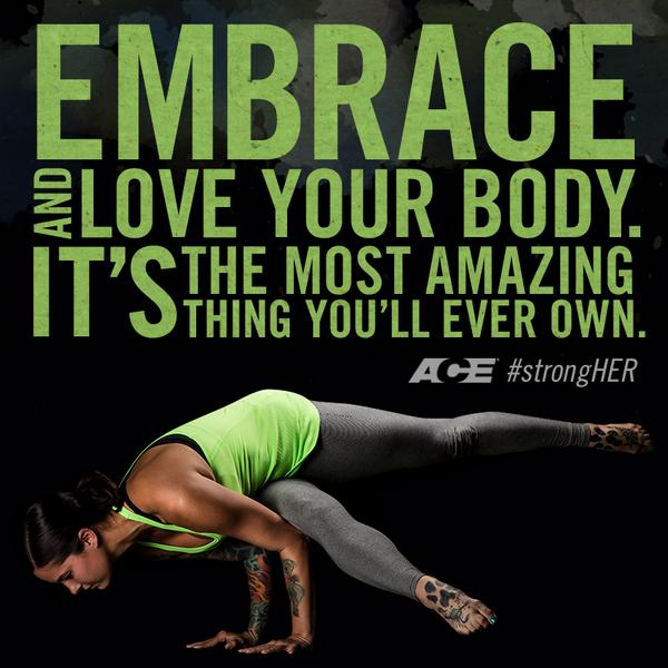 acefitness's tweet photo. Retweet if you love your body! #strongHER http://t.co/x2TYZzX0CT