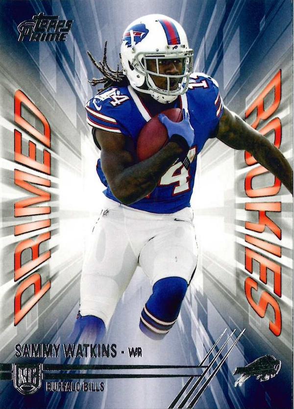 ToppsFB's tweet image. Hey #ToppsNation we think @sammywatkins is a Primed Rookie, what do you think?! Check out his insert in #ToppsPrime!