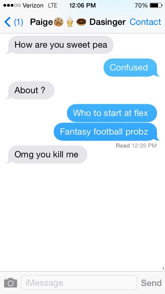 JacobDeshazo's tweet photo. She loves fantasy football #FFProbz @ESPNFantasy @lorie_paige16 http://t.co/YUry52vfFj