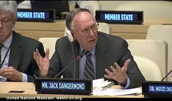 Esri's tweet photo. Did you miss #Esri pres, Jack Dangermond speaking at the UN? Watch here: http://t.co/iiHOkf7YoA #Climate2014 http://t.co/81h6r3yxJS