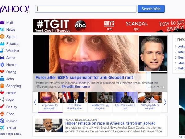 LorenzoMora's tweet photo. yo! @sarahtiana front page of @Yahoo whaaaat!!! http://t.co/jDKlwYSEey