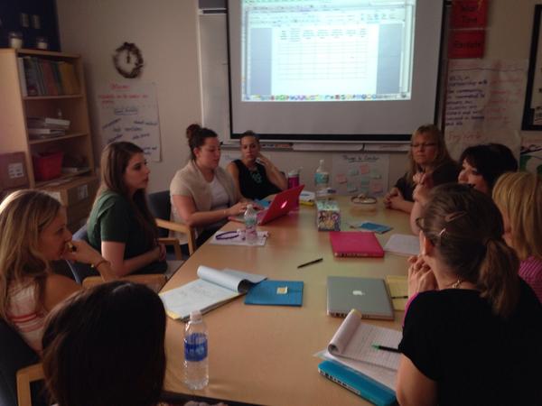 K teachers creating formative assessments in PLCs. #vesstaffrocks <a href="/AndreaAltman2/">Andrea Altman</a> <a href="/NSciarratta/">Nicole Sciarratta</a>