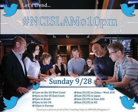 NCISLAOnline's tweet photo. I love this idea. >>> Help @NCISLAMagazine trend #NCISLAMo10pm on Sunday, September 28th! #NCISLA Details here: http://t.co/GnwIIxc7lb