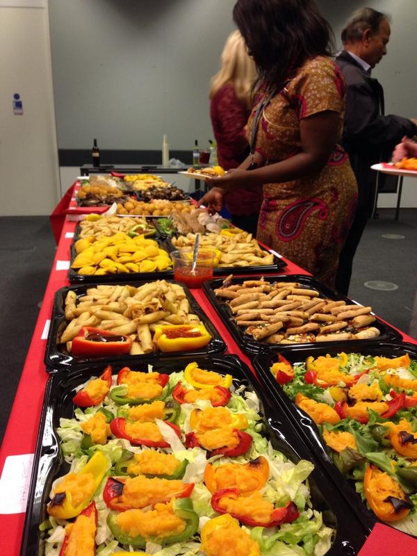 Fabulous food spread at #LordPittLecture2014 courtesy of <a href="/Bloomingscent09/">Bloomingscent</a>