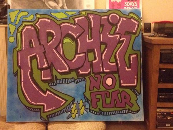Something different at the weekend for my nephew #paintseptember #graffiti #streetart