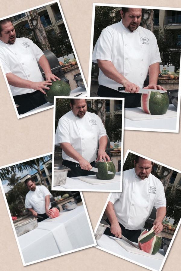 SHEdrinksHEeats's tweet photo. Melon cutting lesson @LidoRestaurant @SavorCC #SavorCC #ShareSLO #juicy http://t.co/eSrW66wvzL