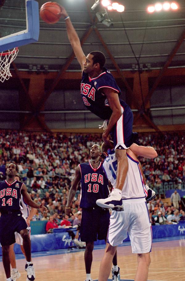 14 years ago today, Vince Carter threw down one of the sickest dunks of all time, over 7-foot-2 Frederic Weis. #TBT