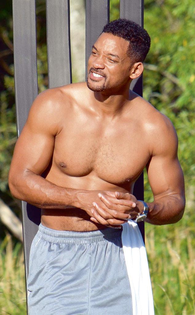 Didnt know he looked like that under his clothes.  Happy Birthday Will Smith!   