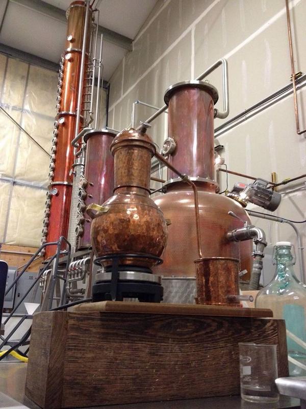 DoubleVspirits's tweet image. The big one is doing the first distillation of Whiskey and the little guy is testing some local distilled wine! #DBLV