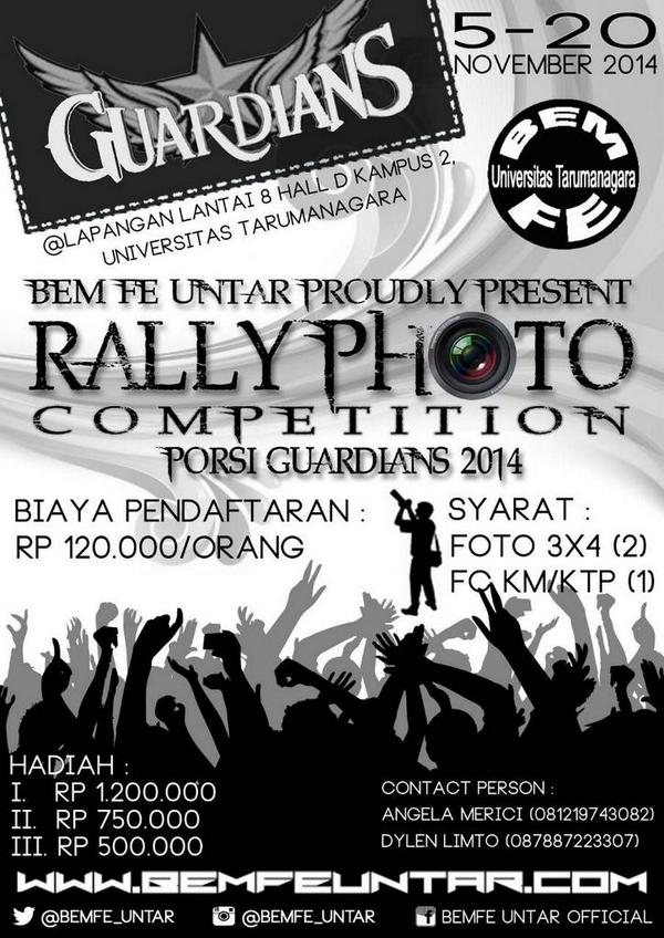 cresentiafreya's tweet photo. @belfot @fotografikompas @JJB_kaskus Come and join us on Rally Photo Competition! #PORSIGUARDIANS2014 #BEMFEUNTAR http://t.co/W8XPMuK63M