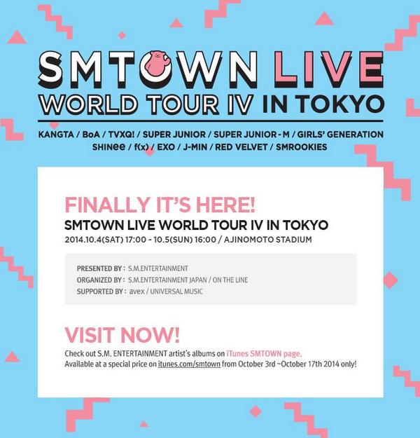 Check out iTunes's #SMTOWN special promotion page. itunes.com/smtown