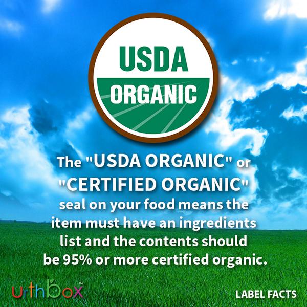 UrthBox's tweet image. RT!  Label Facts: Do you know what the #USDA #Organic Label means? #LabelFacts #UrthBox #Food UrthBox.com