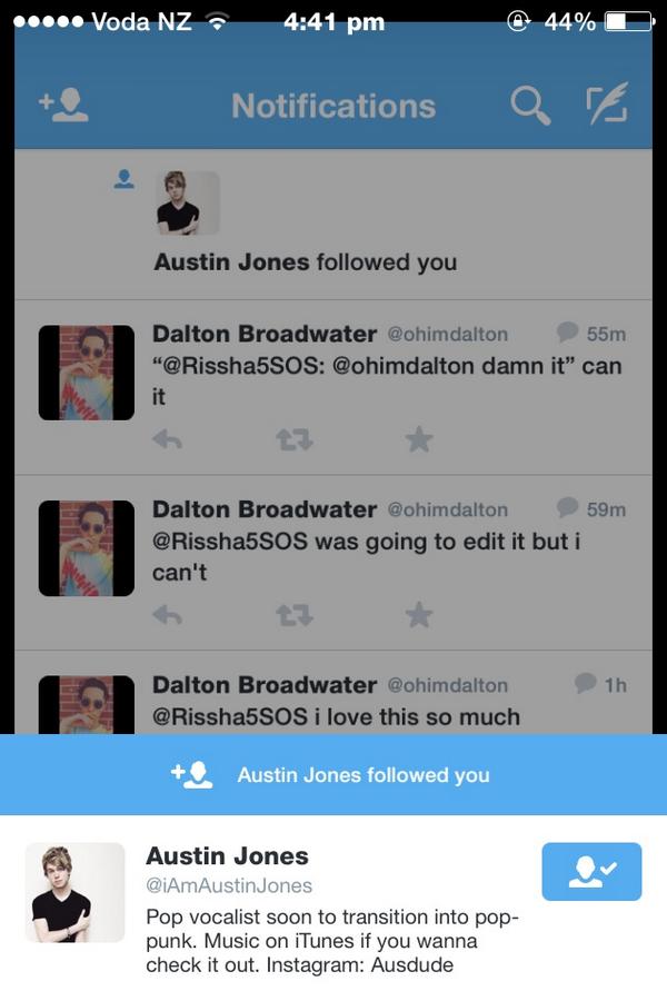 Rissha5SOS's tweet photo. AUSTIN OMG ❤️❤️ 
@iAmAustinJones 😍😍😍 http://t.co/2IhkG5oLdu