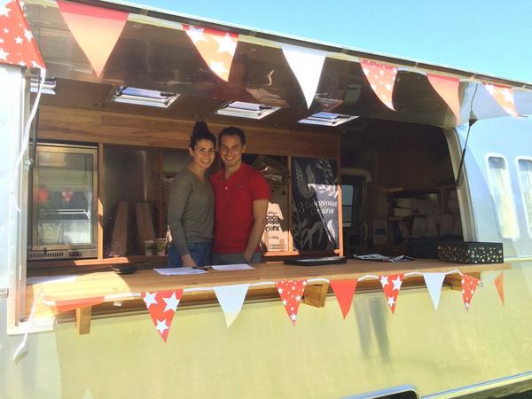beaudunn's tweet photo. Vanessa and I manning the check-in truck. #happy90kelloggs http://t.co/WrnbmjnQiA