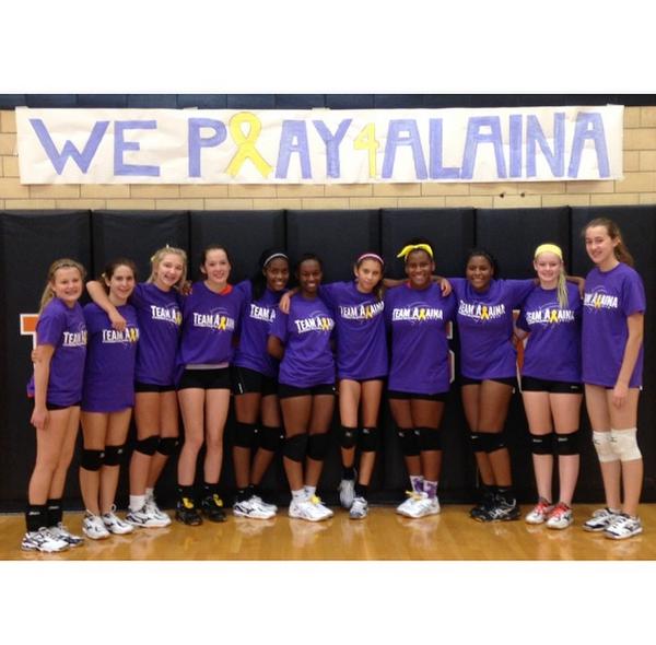 daniellesimoned's tweet photo. We fought, we played and we won for you🏆💜💛 #AlainaB
@WGFreshmanVball http://t.co/gsbcGqBrHO