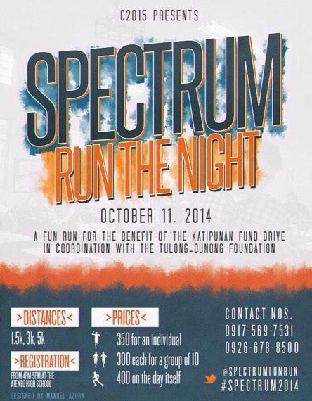MichelleMorente's tweet photo. Check out Spectrum. Run the night, and run for a cause! 👍 @SpectrumFunRun #Spectrum2014 http://t.co/9SQDKtbm2J