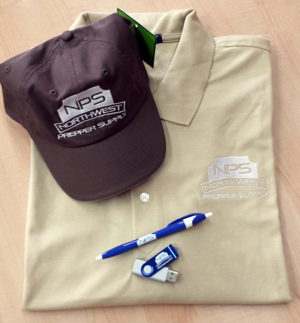CasselPromotion's tweet photo. NW Prepper Supply is trade show ready with corporate apparel and some nice giveaways. Products by @CasselPromotion http://t.co/Fa7F320tkm