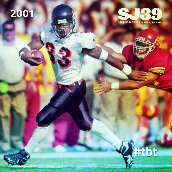 Here’s a REAL throwback for you. Freshman year at Oregon State. #tbt #Number33 #GoBeavs #BeatSC