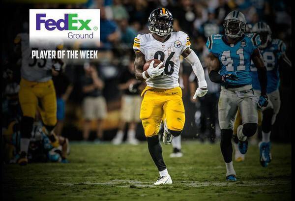 LeVeonBell's tweet photo. It's truly a blessing! Week 3 Fed Ex Ground Player Of The Week...Thank youu Lord http://t.co/MGmmzIxPpR