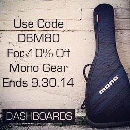 dashboards's tweet image. Use code DBM80 to get 10% off the mono products that we carry.  Ends next week.
