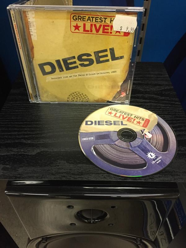 JohnW1_JBaus's tweet photo. Must have kickingthemorningoff @JBHiFi @JBCoffsHarbour with DIESEL @LiberationMusic "Greatest Hits Live-Play it loud. http://t.co/A0maRNM4Bn