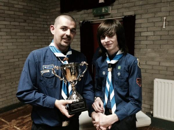 Liam won the George Hughes cup best scout 2014 #ScoutsIE