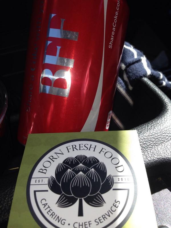BeckhamBorn's tweet image. Coke &amp;amp; Born Fresh Food     BFF's
