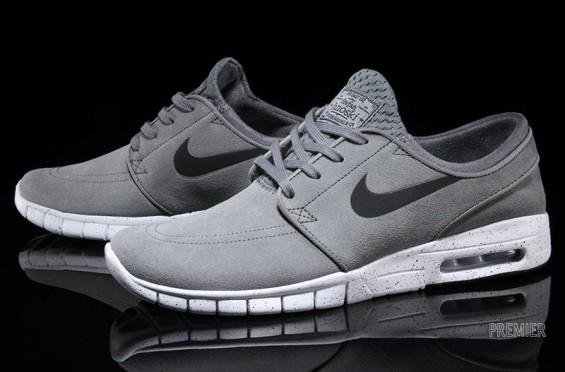 KicksOnFire on Twitter: "Nike Stefan Janoski Max Leather Is Cooling In Some Grey http://t.co/v5hMZpW95b / Twitter