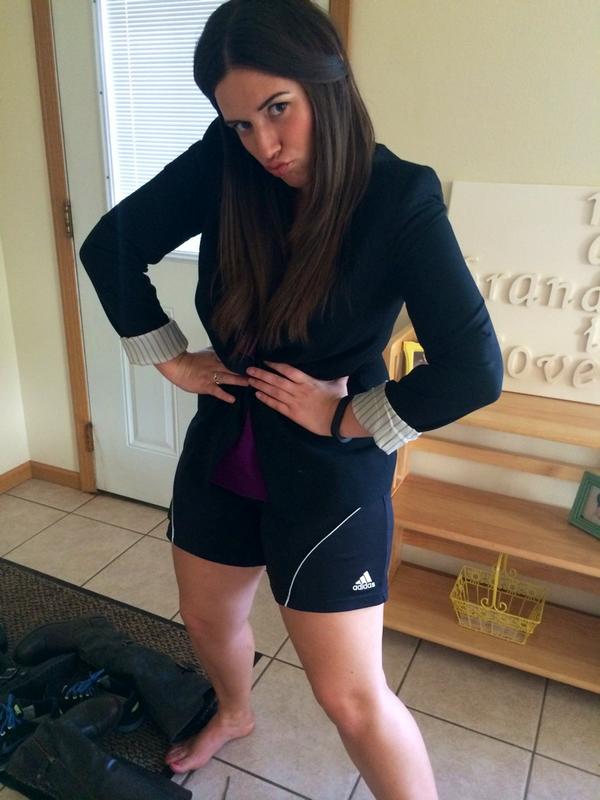 madzie_n's tweet image. Just took my LinkedIn picture.... #BehindTheScenes Calvin Kline on the top and adidas on the bottom #modelsecrets